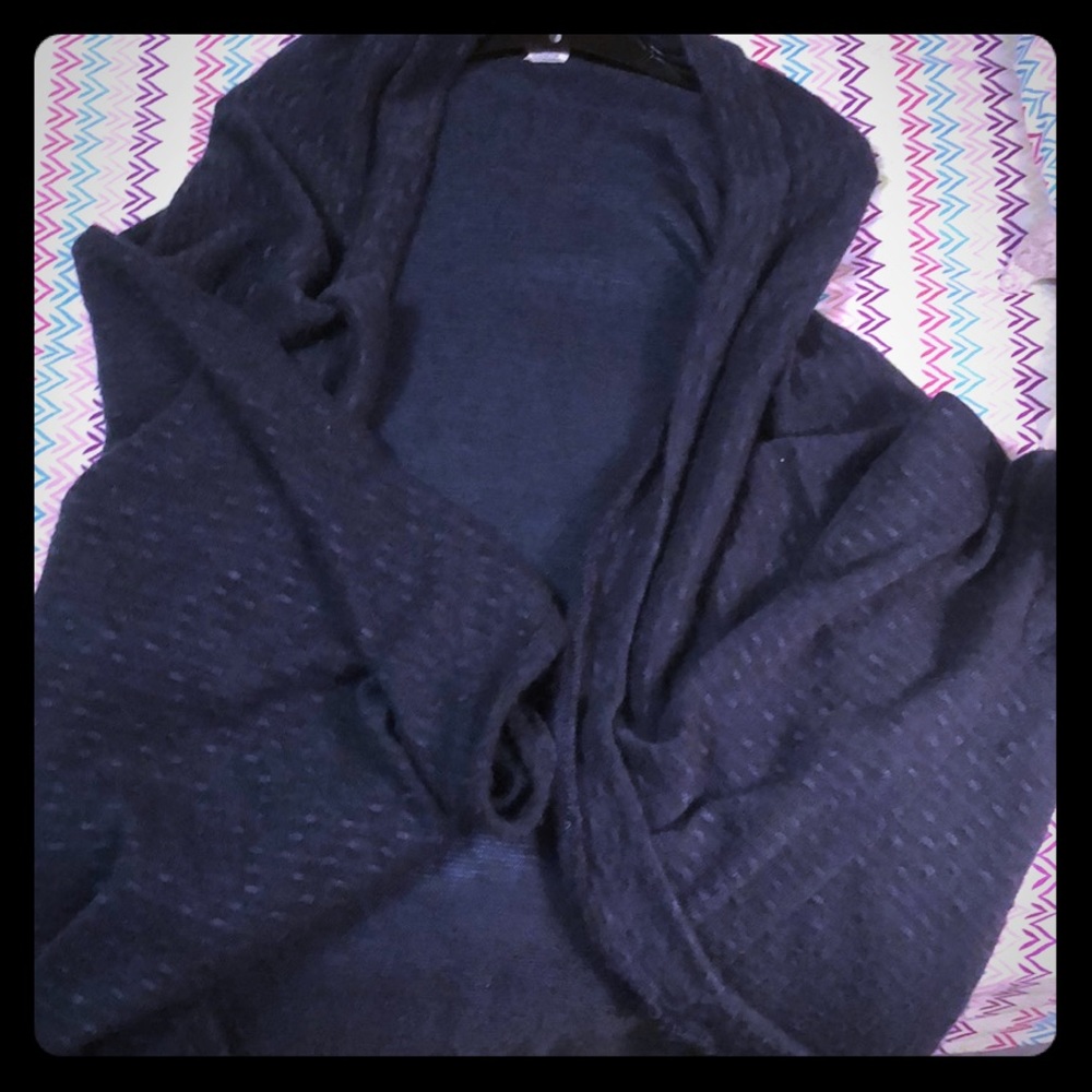 Blue Short Sleeve Sweater